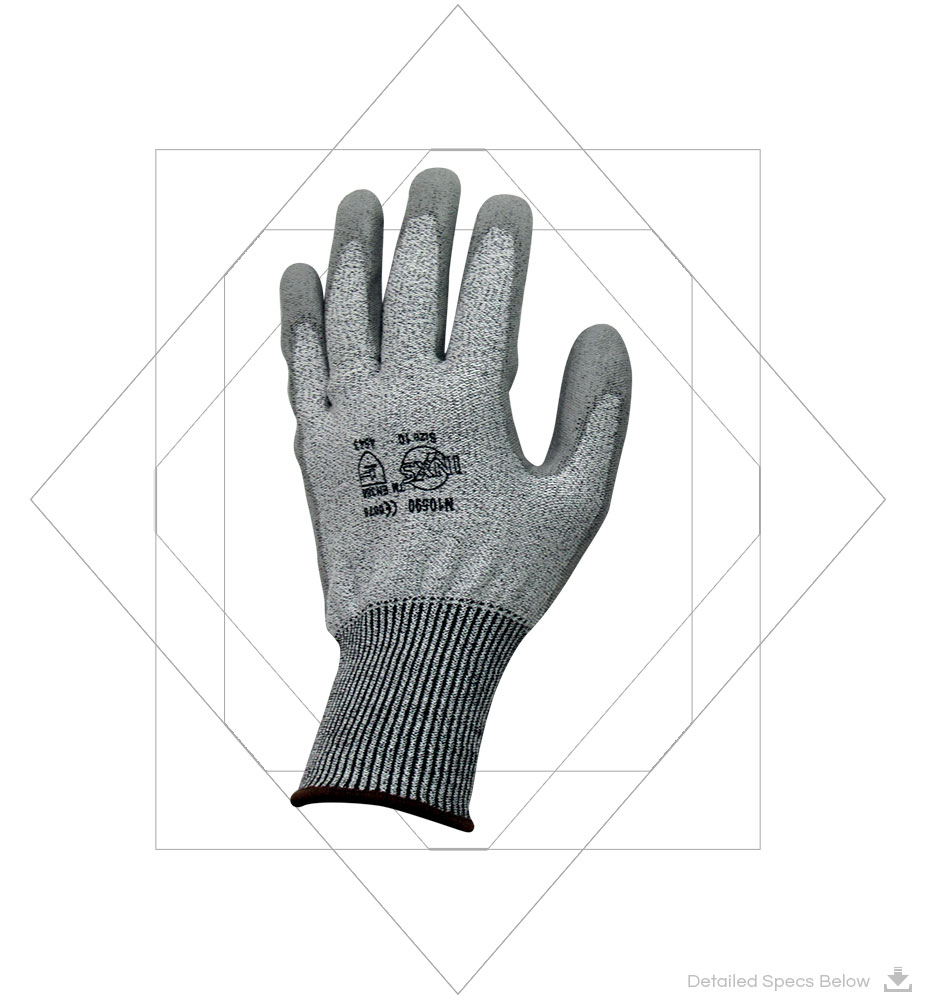 13 Gauge Grey Blade X5 Liner Cut Resistant Gloves - Cut level 5 protection gloves