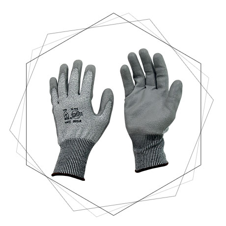 13 Gauge Grey Blade X5 Liner Cut Resistant Gloves -  Cut level 5 protection gloves