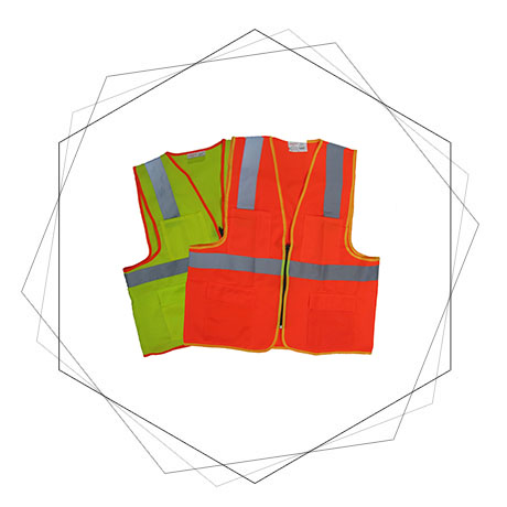 2388 Reflective Vest Fabric With Pocket - Reflective Vest Fabric With Pocket