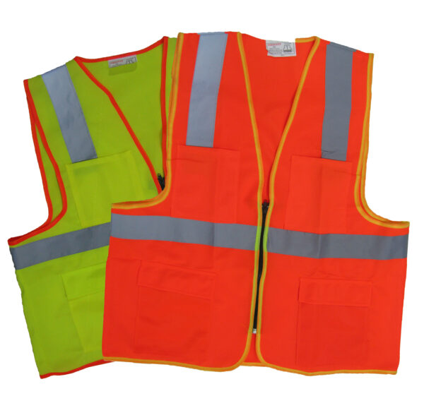 2388 Reflective Vest Fabric With Pocket - Reflective Vest Fabric With Pocket