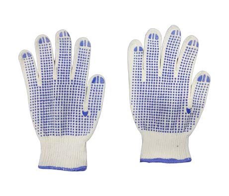  One Side Blue Knitted Gloves 900