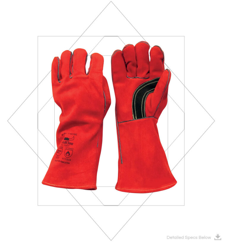 A+ Grade Cowsplit Kevlar Stitched Welding Gloves