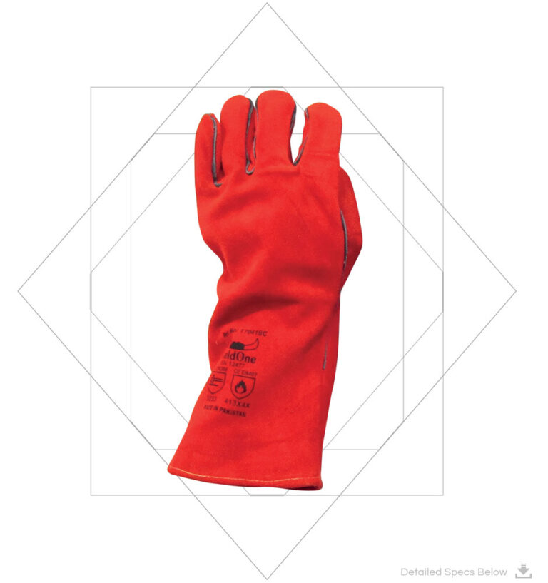 A+ Grade Cowsplit Kevlar Stitched Welding Gloves