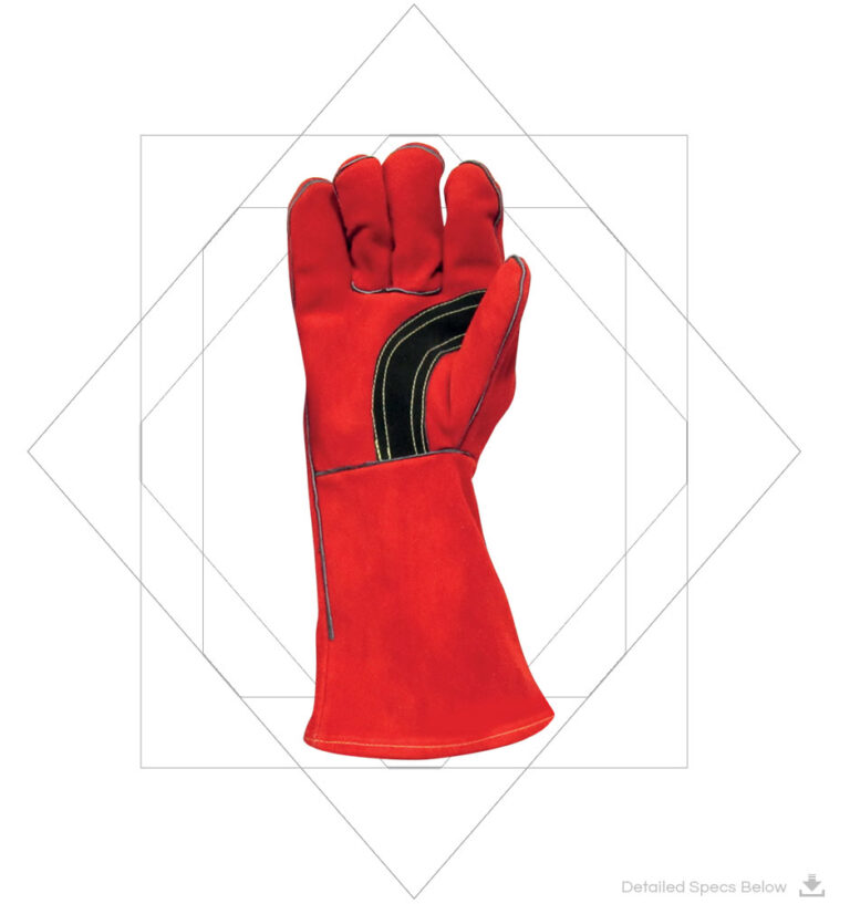 A+ Grade Cowsplit Kevlar Stitched Welding Gloves