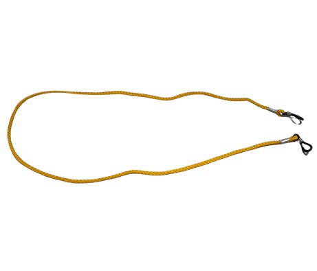 AB-01-BLACK/YELLOW CORDS FOR SPECTACLES BLACK- safety cord for eye goggles