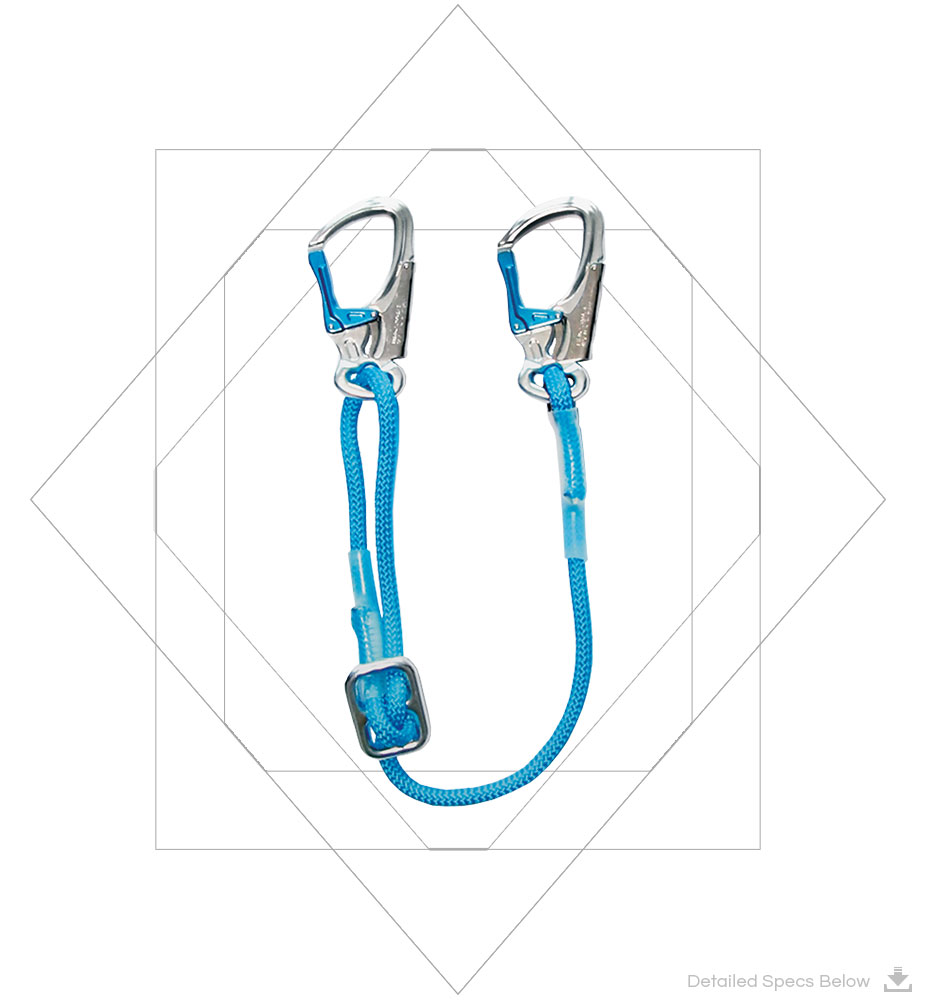 Adjustable Kernmantle Rope Lanyard