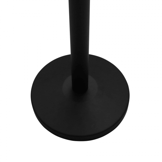 Black Queuing Barrier Base & Pole