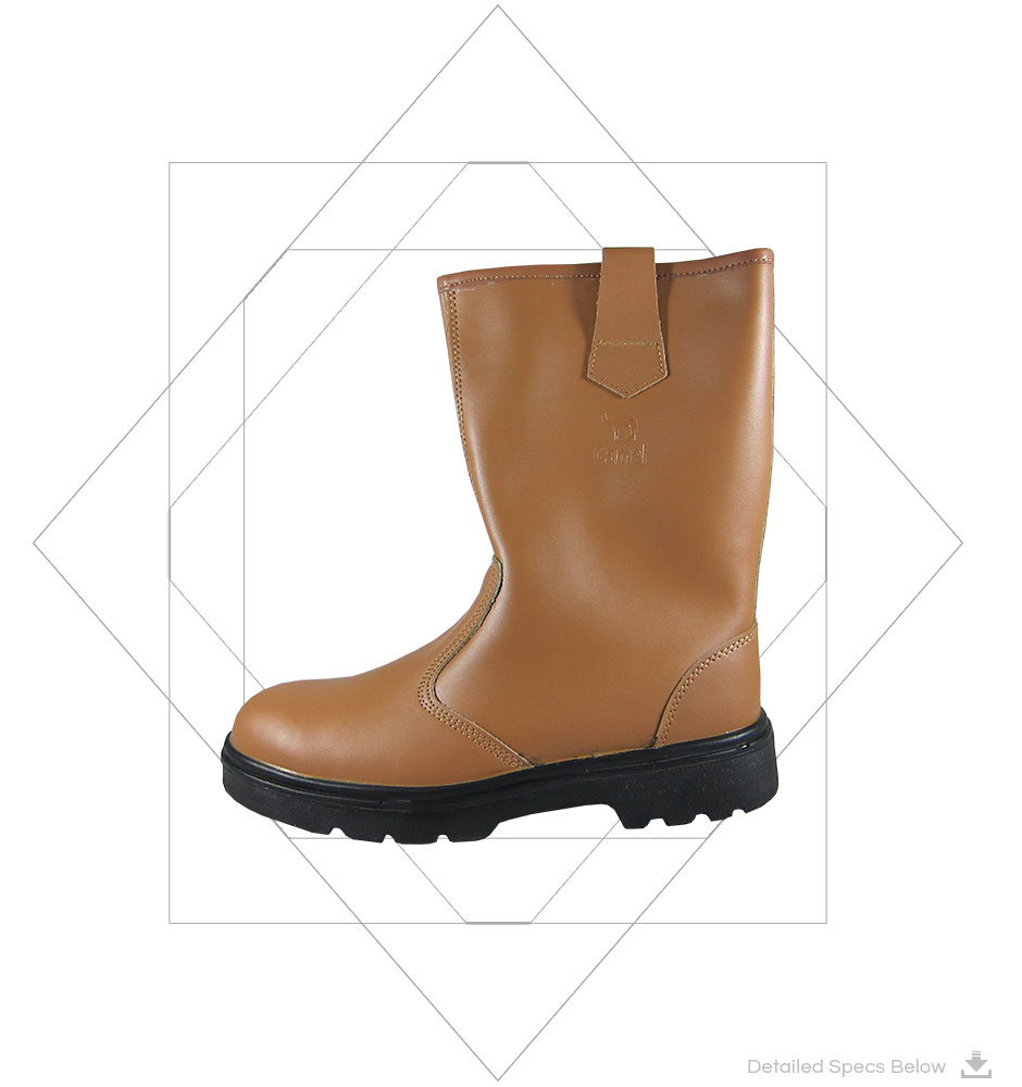 Manager's Safety Shoes Camel S8132 Full Grain Leather Safety Shoes