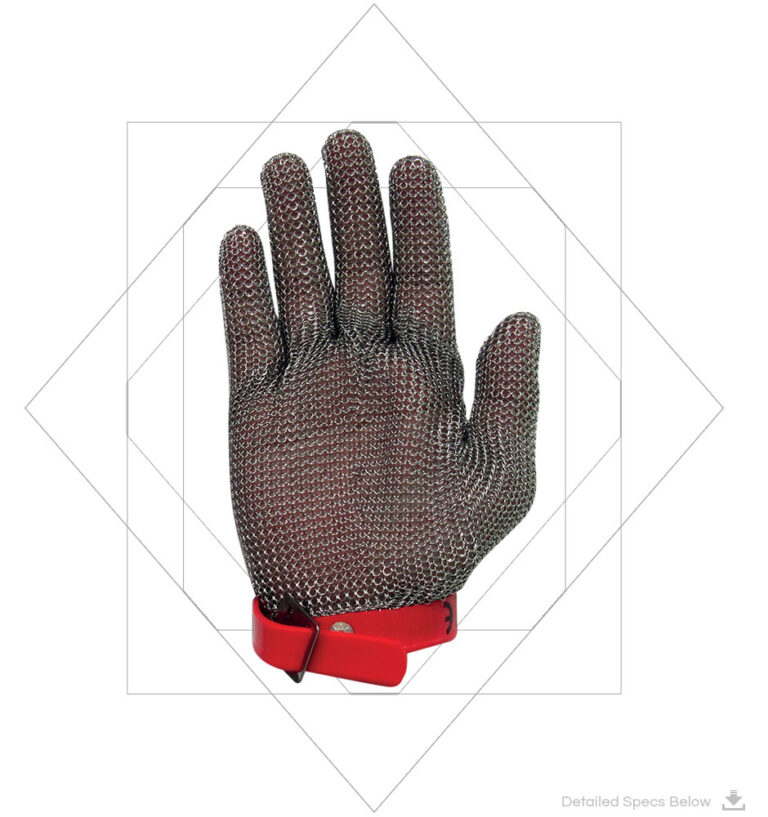 Chainmail Gloves,Cut Resistant Glove Stainless Steel Wire Metal Mesh (Manulatex GCM Stainless Steel Chainmail Gloves)