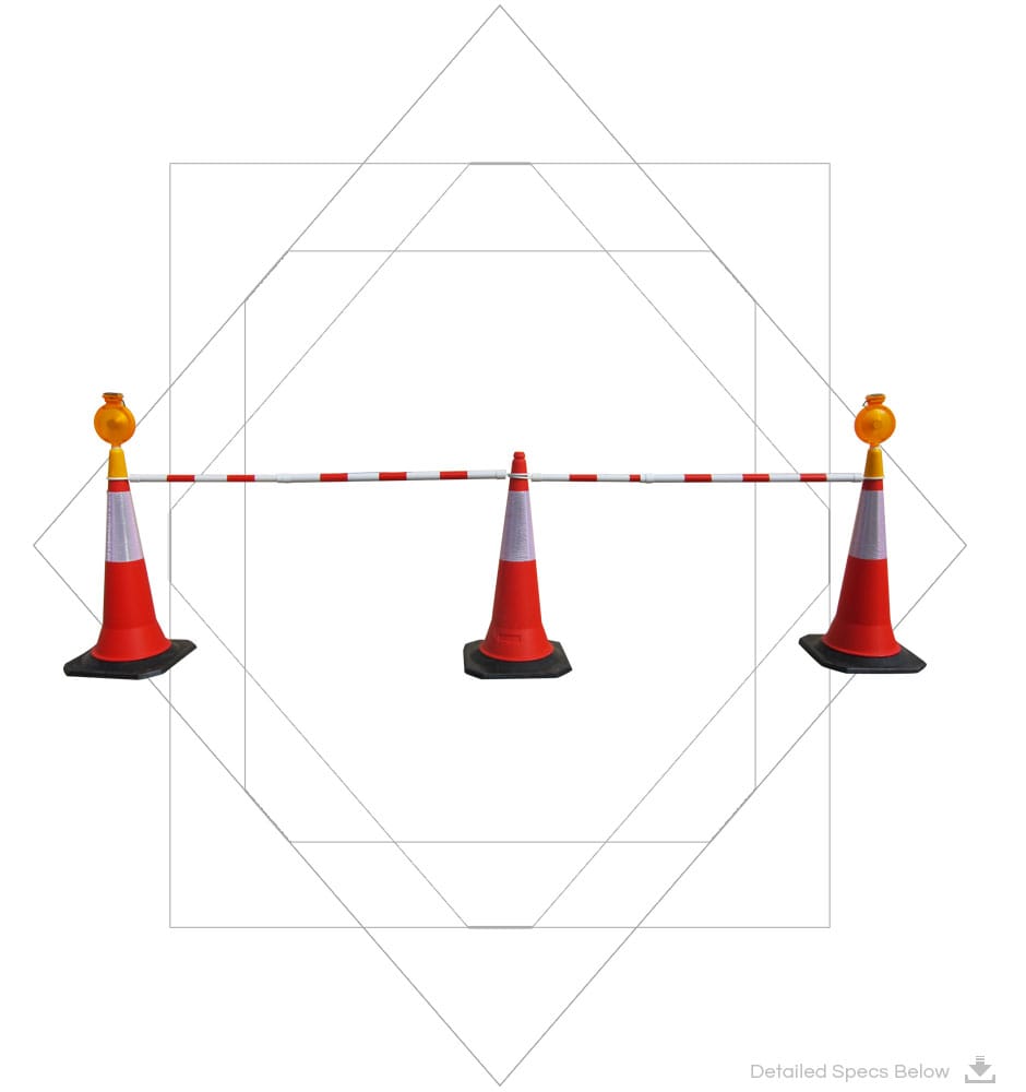  CONE BAR -Retractable Cone Bar (Traffic Cone Barrier Bar )