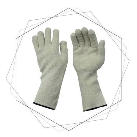  Cotton Terry Towel Gloves 34Cm- Cotton Terry Cloth Gloves