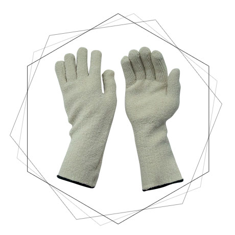 Cotton Terry Towel Gloves 34Cm- Cotton Terry Cloth Gloves