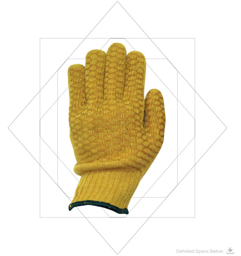 Polycotton Knitted CrissCross Gloves