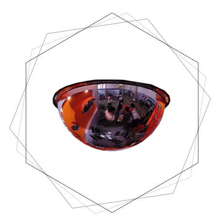 Dome Mirror-Dome Safety and Security Mirrors-Industrial 360° Dome Mirror