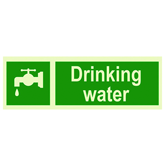  Photoluminescent IMO Drinking Water Symbol-photo