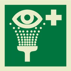 Emergency eye wash symbol