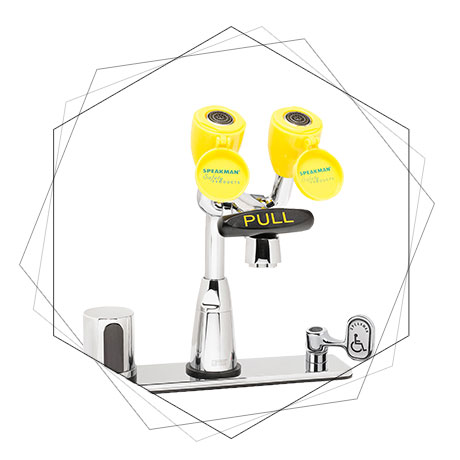 Eyesaver Sensorflo With Above-Counter Mixer For Faucet