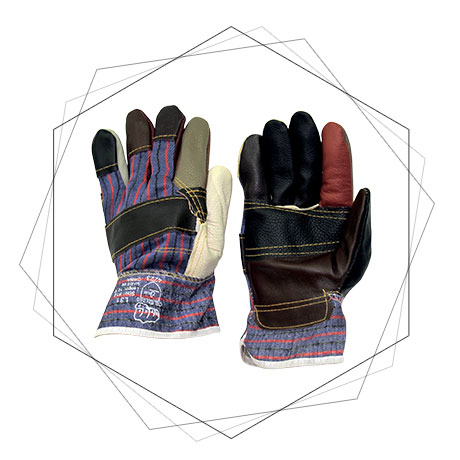  Full Grain Rainbow Color Leather Gloves L31