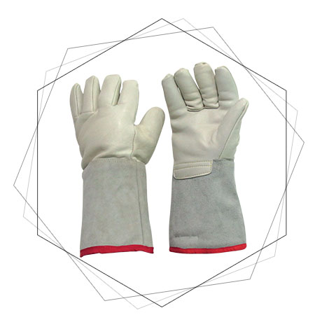  Leather Cryogenic Gloves -Usage down to minus 80oC and minus 180oC