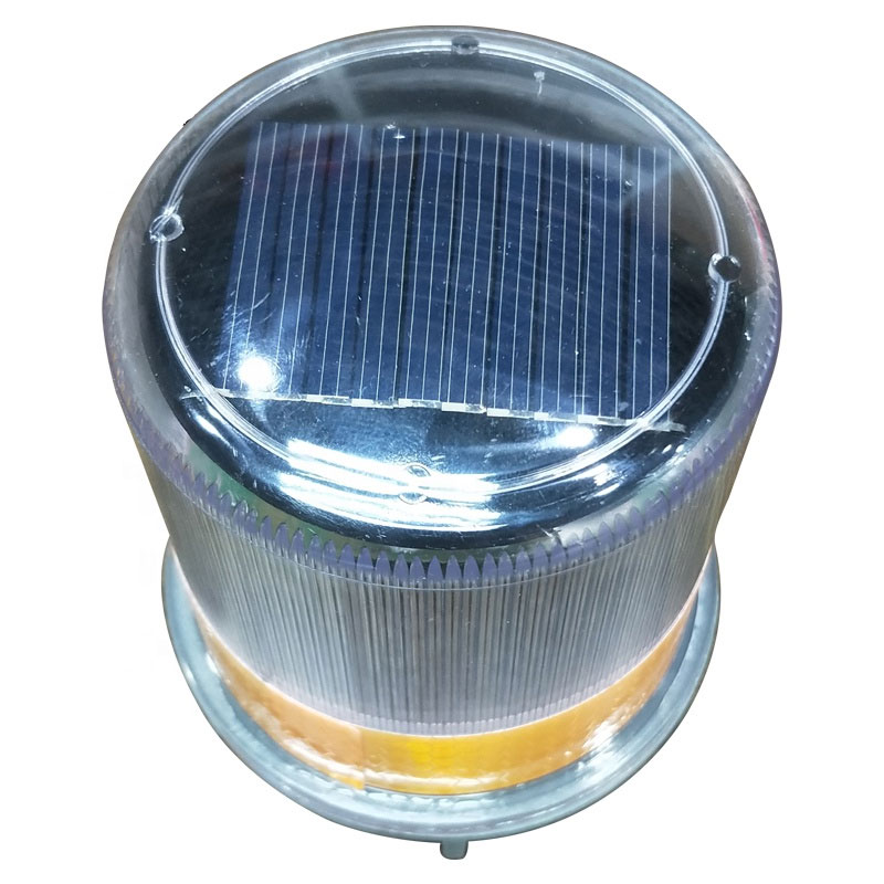 LZD-1 Solar Flashing Light - LED Flashing Road Safety Solar Traffic Cone Warning Light