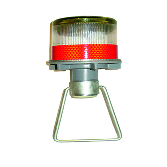 LZD-1 Solar Flashing Light - LED Flashing Road Safety Solar Traffic Cone Warning Light