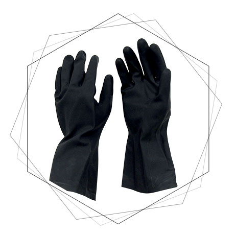 Neoprene Gloves,Neoprene Chemical Resistant Gloves - Neoprene Flock lined Gloves