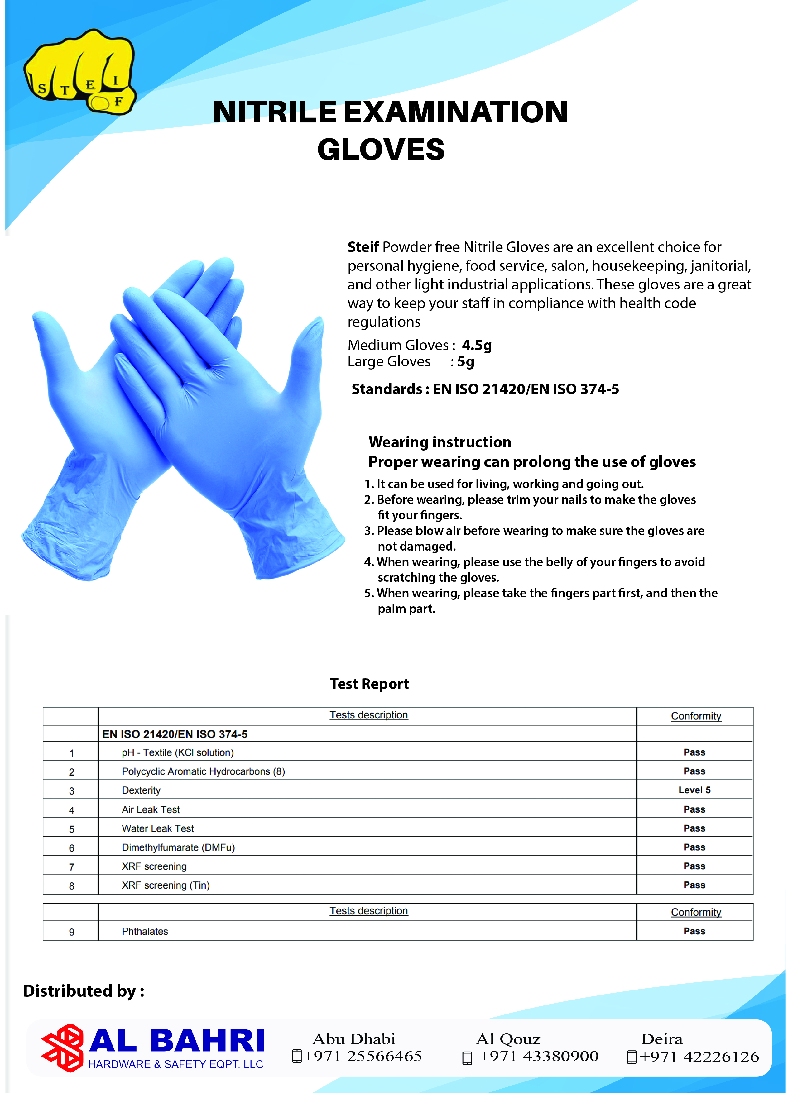 Nitrile Examination Gloves