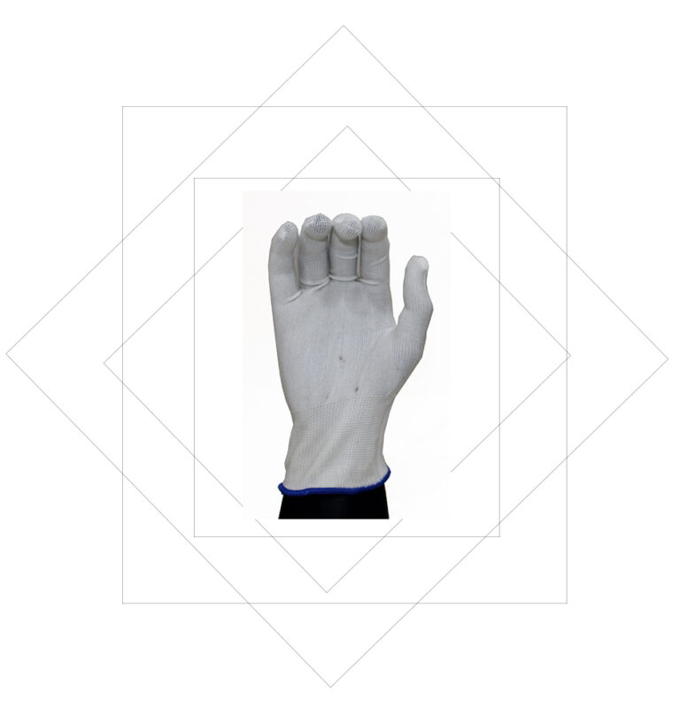 Nylon Glove Liner, Nylon Glove Liner - Pigeon Polycotton Lisle Inspection Gloves long 18''White Polister Knitted Liner Safety Glove