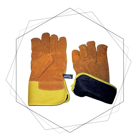 One Piece Cowsplit A-Grade Leather Gloves