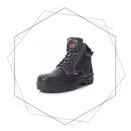  PB10C PERF Derby Boots with Cap and with DDR Sole, Anti-static, shock absorption Safety boot
