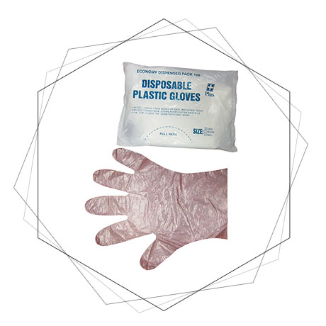  P.E. Embossed Disposable Gloves