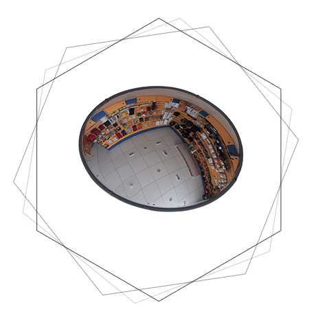 Polycarbonate Convex Mirror -Polycarbonate outdoor Convex Mirror - Vision Metalizers