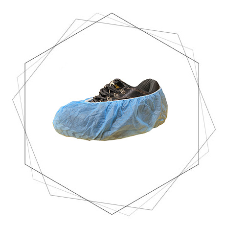 P.P. Non-Woven Blue Anti Skid Shoe Cover