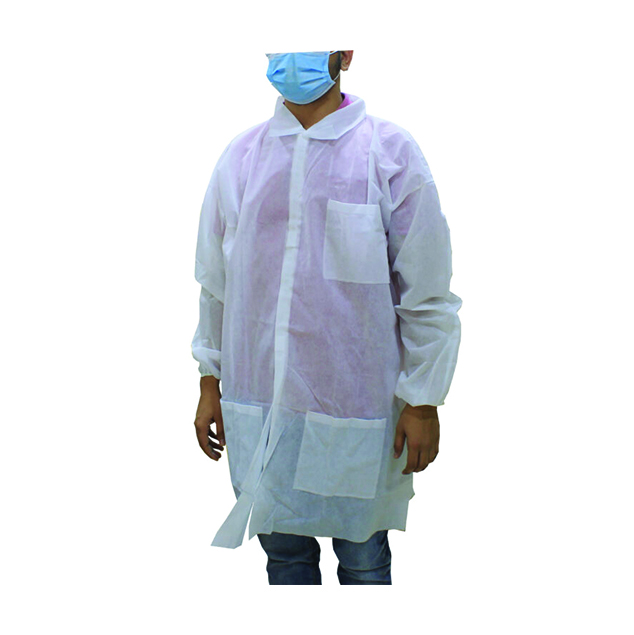 P.P. Non-Woven Lab Coat- Breathable Lightweight Multipurpose Coat