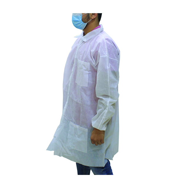 P.P. Non-Woven Lab Coat- Breathable Lightweight Multipurpose Coat