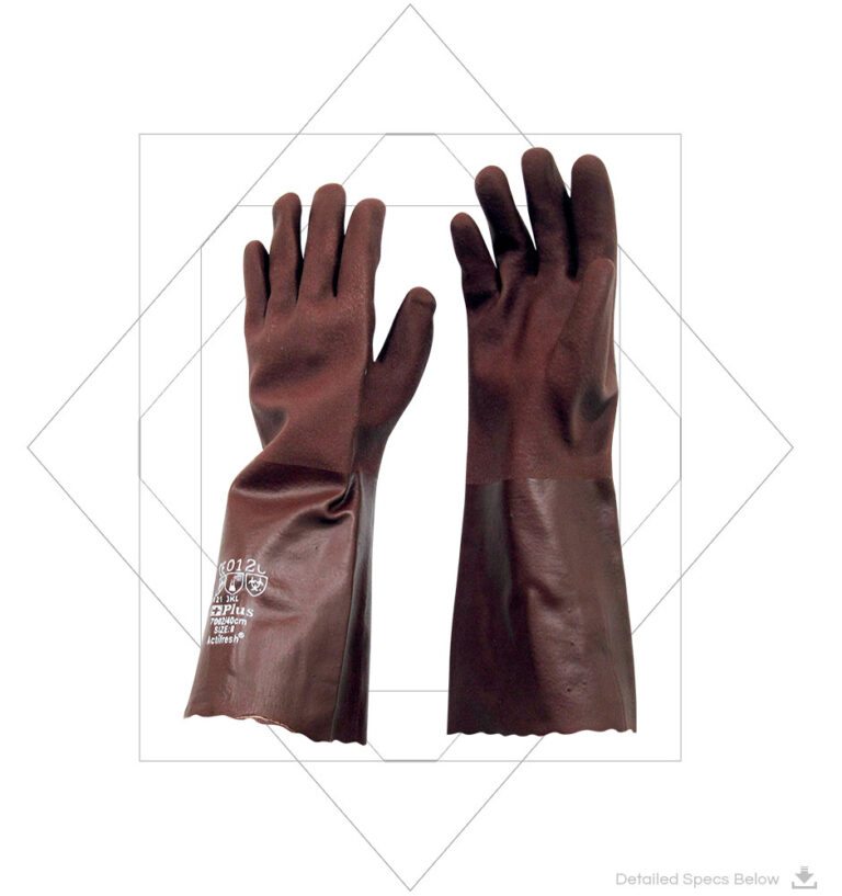 Double Dipped PVC Gloves -PVC Double Dipped Gauntlet Gloves