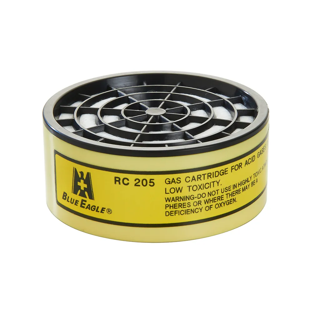  RC205 PPE Respirator Filter - Blue Eagle Chemical Cartridge has Activated Carbon Filter Media