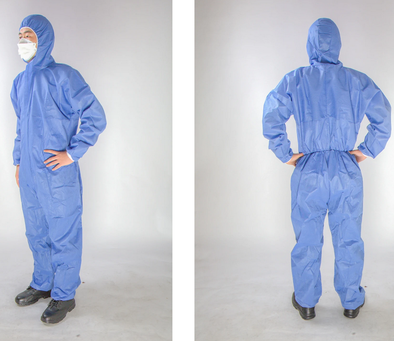  SMS Blue P.P. Non-Woven Coverall