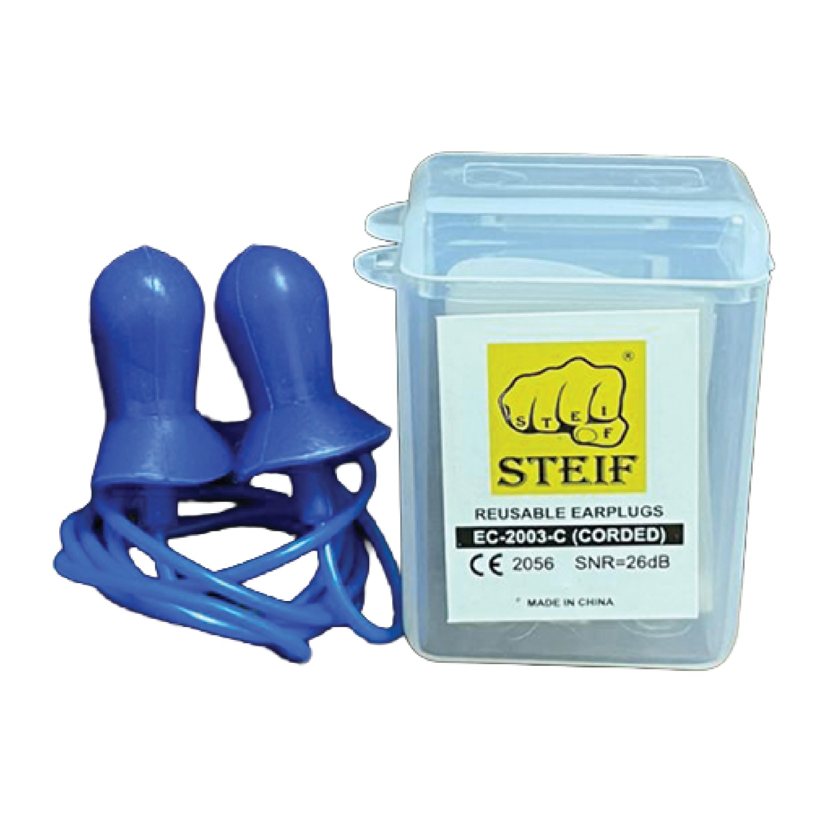 STEIF Bell Shape Silicone Earplug – Reusable (Corded)