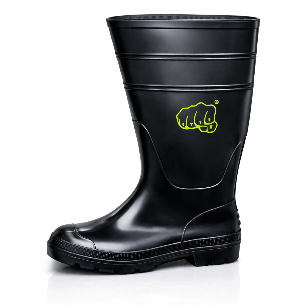 STEIF GUMBOOTS BLACK-Anti Slip Sole
