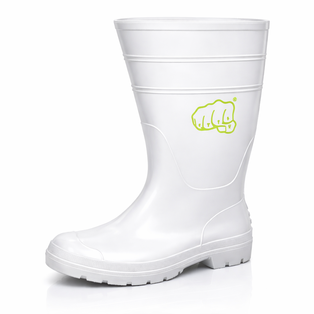 STEIF GUMBOOTS WHITE-Anti Slip Sole