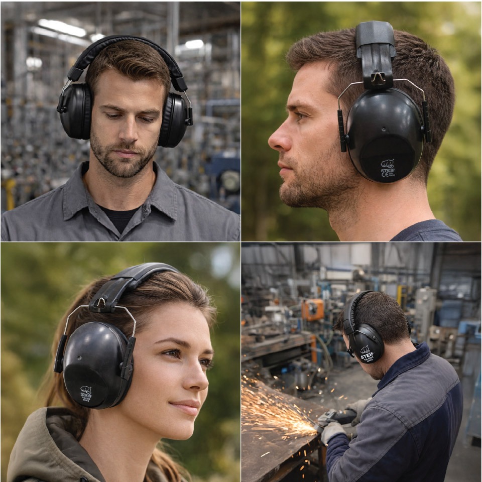 STEIF Mini Folding Earmuff Mars Black, Mini Folding Earmuff