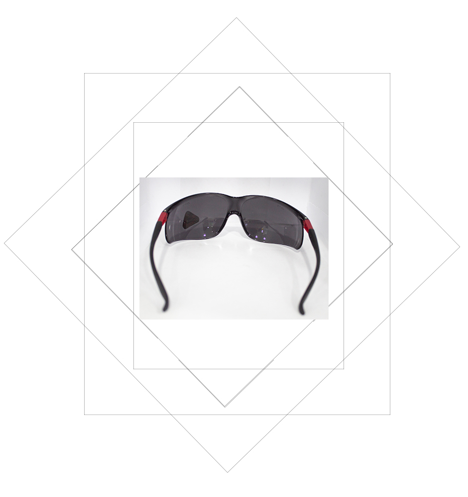 TF005 Red Hinge Safety Spectacles-antifog