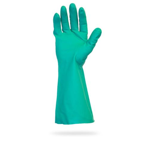 Unlined Green Nitrile Gloves