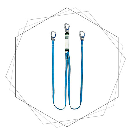 Webbing Energy Absorbing Y Lanyard