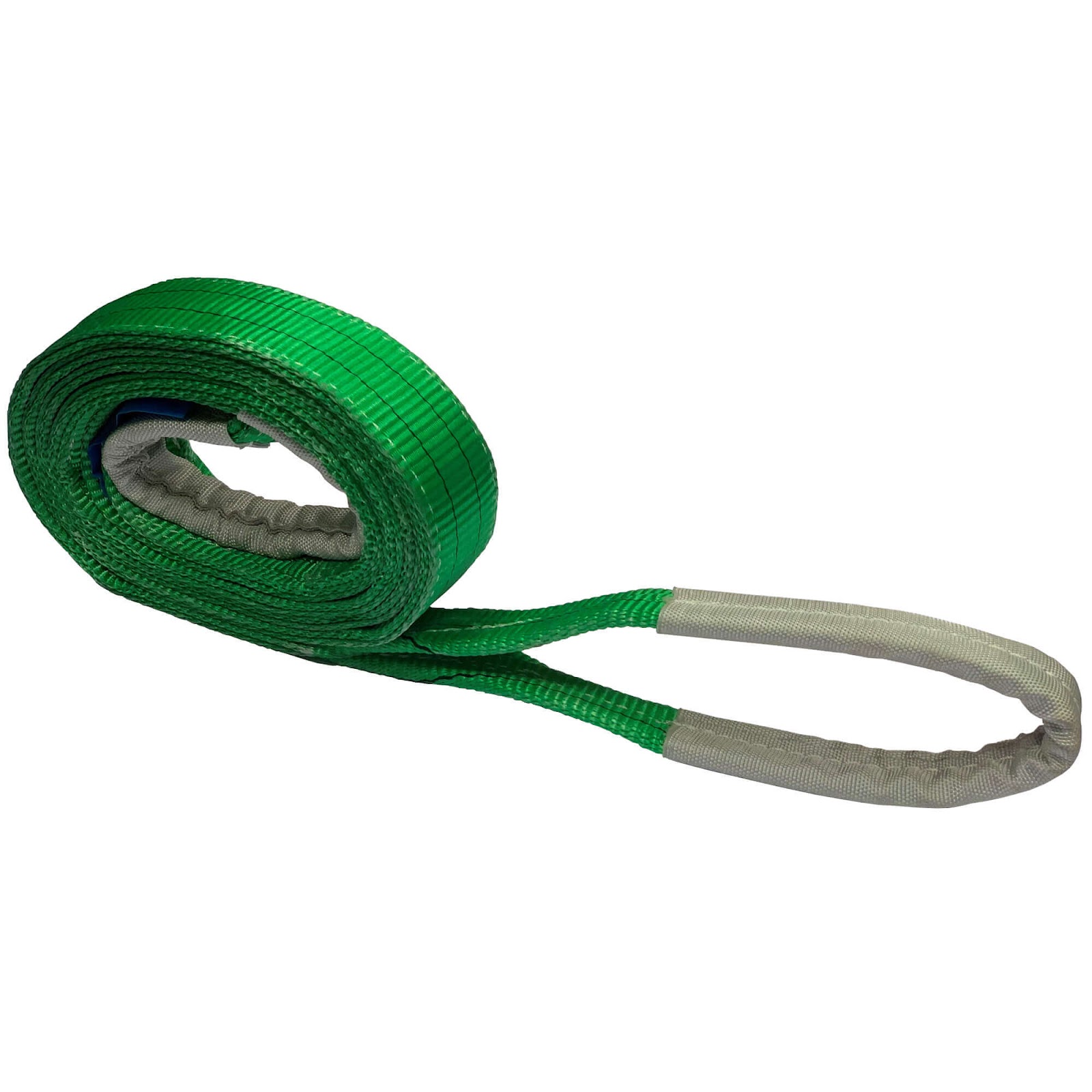 Webbing Sling Safety Factor 6-1 - Lifting Slings  2 Inch Green color single ply webbing sling flat belt