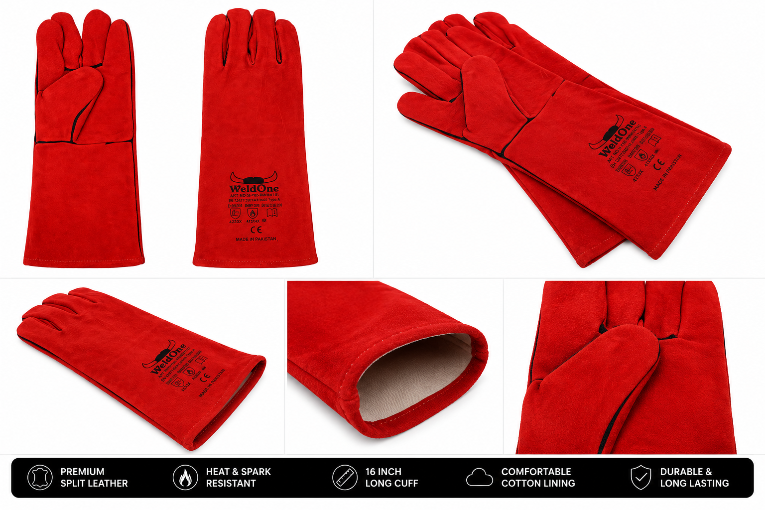WELDER'S GLOVES H-790RW/W16