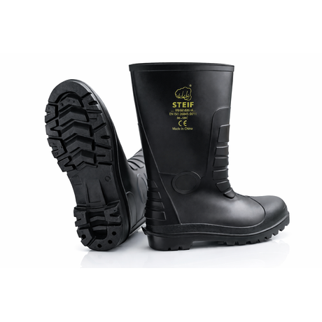 WELLINGTON BOOTS BLACK ST.CAP/SOLE-Comfort and slip resistant