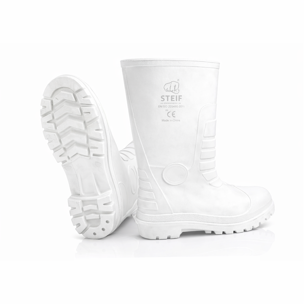 WELLINGTON BOOTS WHITE ST.CAP/SOLE-Comfort and slip resistant